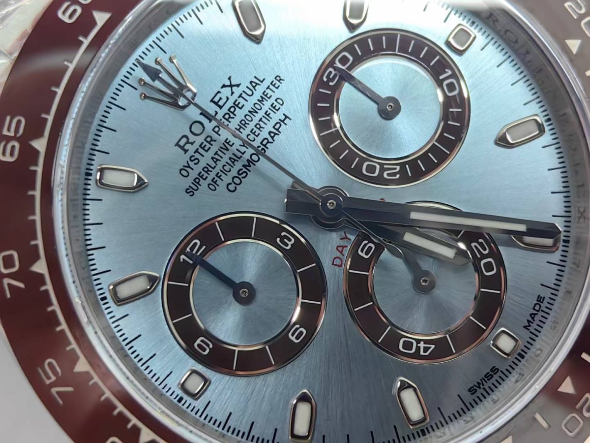 Custom white gold Ice Blue Daytona