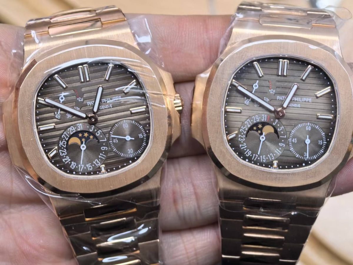 Customer custom‑ordered two 18K gold 5712R