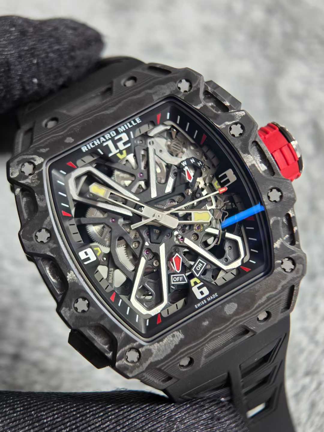 Top‑tier RM35-03 Black Carbon NTPT – Parmigiani movement modification