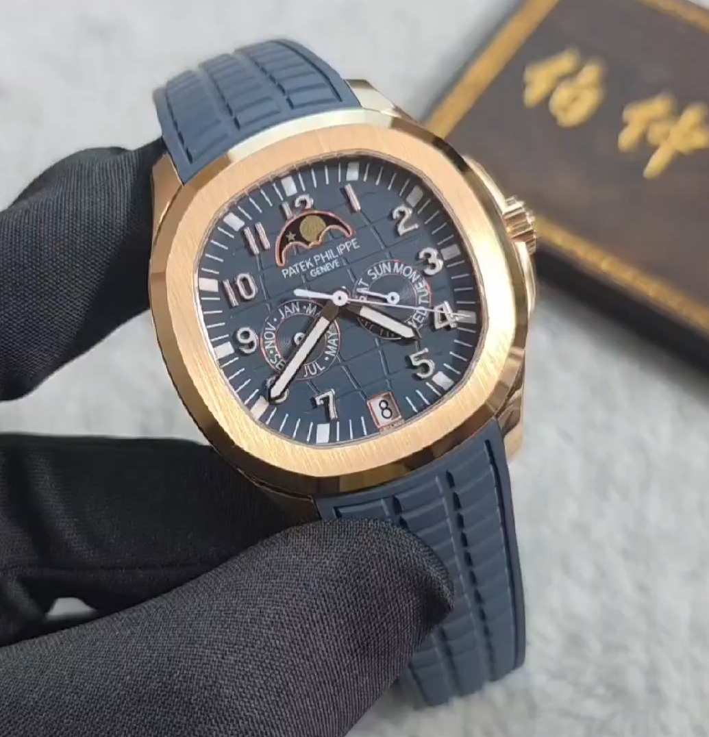 【Video Reviews】-Modified Patek Philippe Aquanaut 5261R “Smiley Face” – Multi‑Function Rose Gold