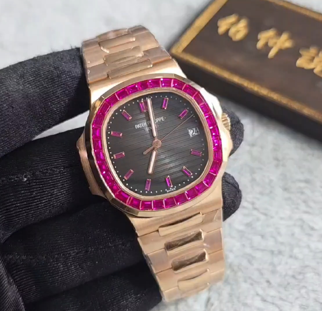 【Video Reviews】-Modified Patek Philippe Nautilus 5723R – Ruby VIP Hidden Style