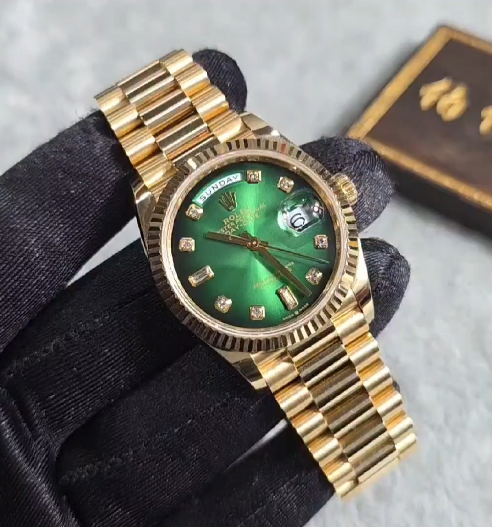 【Video Reviews】-Modified Rolex 36mm Day-Date 128238 “Green Ice”